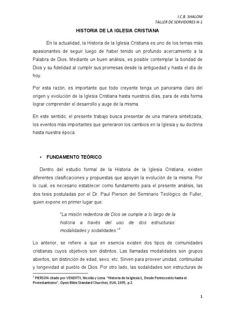 Historia de La Iglesia Cristiana 3 | PDF | Bautistas | Iglesia Católica