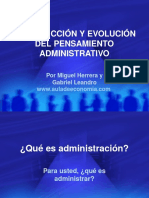 AG01-INTRODUCCI%D3N Y EVOLUCI%D3N DEL PENSAMIENTO ADMINISTRATIVO.ppt