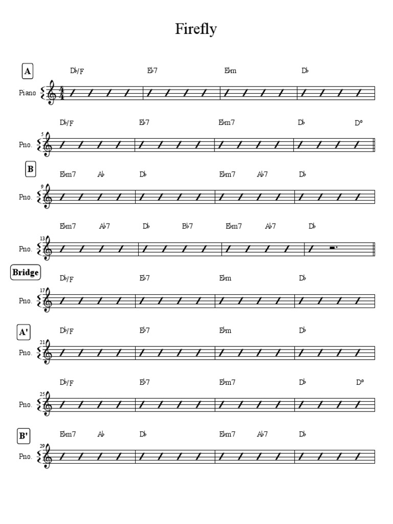 Firefly Chord Chart PDF