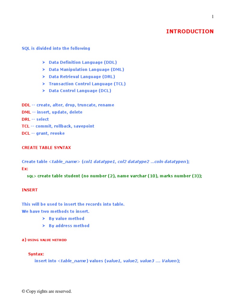 SQL PLSQL PDF | PDF | Logarithm | Data
