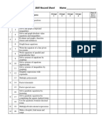 Skill Record Sheet 2016