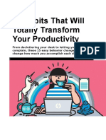 15 Habits That Will Totally Transform Your Productivity