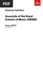 New ABRSM ARSM Syllabus 2017 Onwards