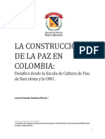 La Construccion de La Paz en Colombia