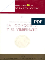 Estudios de Historia Peruana - La Conquista y El Virreinato - Riva-Agüero - Parte 1 PDF