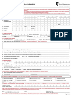 Motor Insurance Claim Form