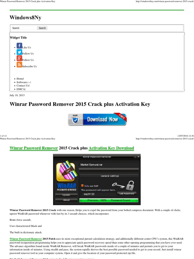Winrar password remover torrent download