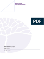 Psychology Y12 Syllabus ATAR PDF