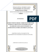Download COMMON WRITTEN ERRORS COMMITTED BY FIRST YEAR STUDENTS AT FELTE HULIS BI TH TRM QHF 061E4 by Kavic SN32025845 doc pdf