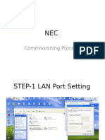 NEC NEO Commissioning Procedure