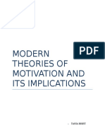 Modern Theories of Motivation