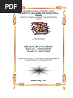 Download THE QUALITY OF LITERARY ENGLISH VIETNAMESE TRANSLATIONS TODAY LNG TH THYQH1E by Kavic SN32026161 doc pdf