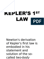 Kepler's 1st Law