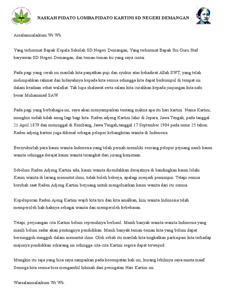 Kumpulan Teks Lomba Pidato Sd Kumpulan Referensi Teks Pidato