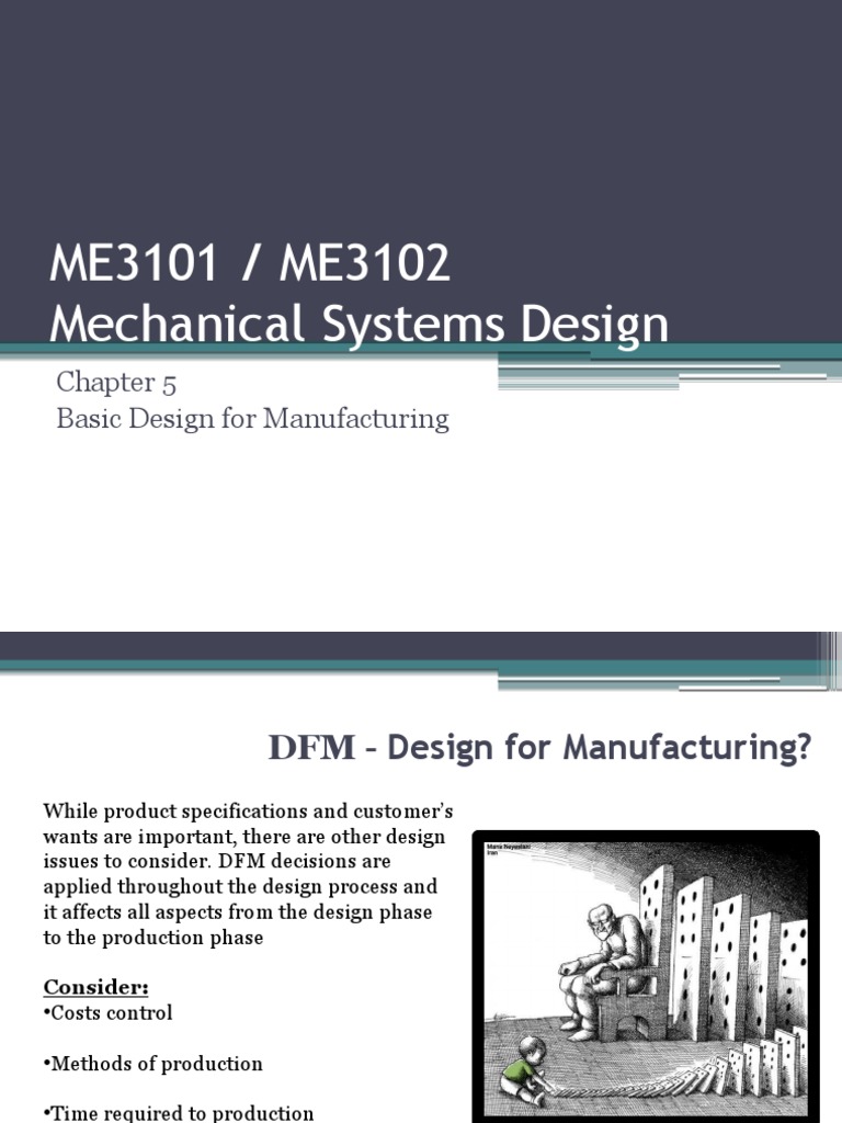 Design For Manufacturing | PDF | Production And Manufacturing | Economies