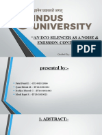 An Eco Silencer As A Noise & Emission Controller