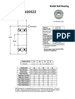 Part Number: 6205ZZ: SMB Bearings Radial Ball Bearing