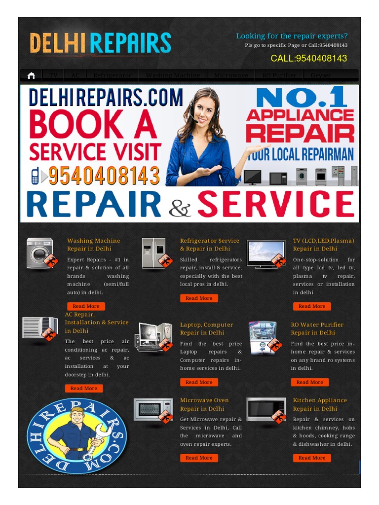 Home Appliance Repair Services Delhi Home Appliance Industries