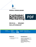 Customer Retention Modul - 9 Brand Relationship 2013-2014