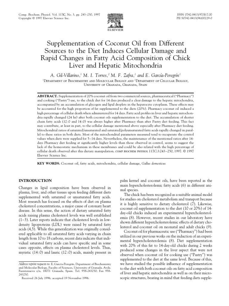 1 s2.0 S0742841396002290 Main | PDF | Saturated Fat | Diet & Nutrition