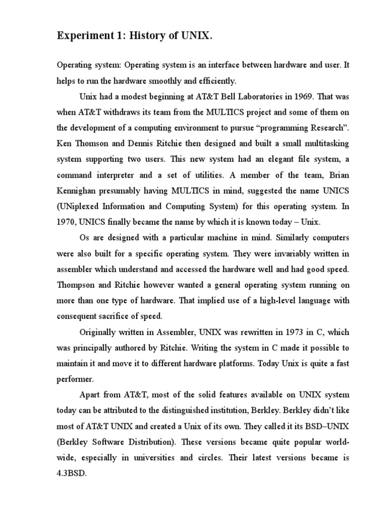 OS Lab Manual | PDF | Unix | Berkeley Software Distribution