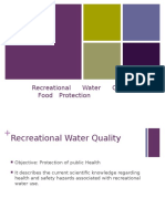 Recreational Water Quality and Food Protection