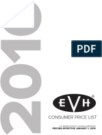 2016 EVH Consumer Price List