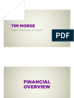 Tim Morse: Chief Financial Officer