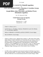 Frank X. Losacco v. City of Middletown, Sebastian J. Garafalo, George Aylward, Joseph Bibisi, John Chowaniec, and Relford Ward, 71 F.3d 88, 2d Cir. (1995)