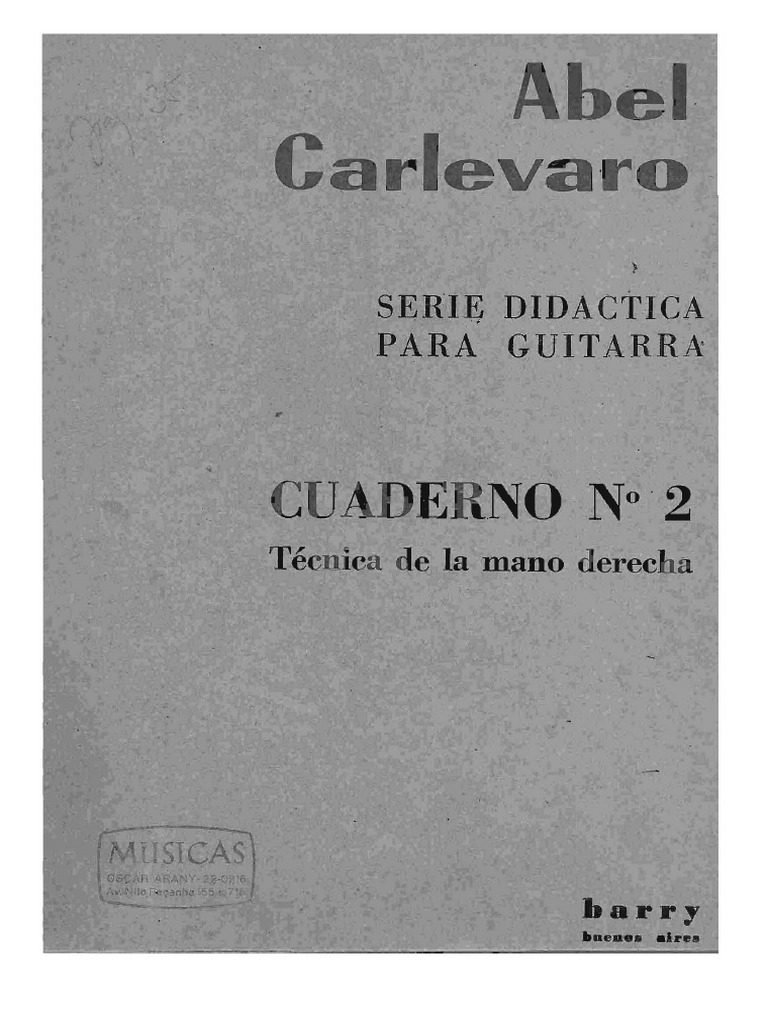 Abel Carlevaro Book 2 Right Hand Technique PDF PDF
