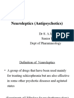 Neuroleptics (Antipsychotics) : DR S. A Jayaratne Senior Lecturer Dept of Pharamacology