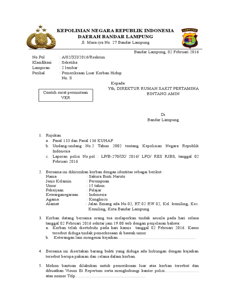 Permintaan Penyedik