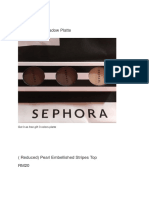 Sephora Eye Shadow Platte