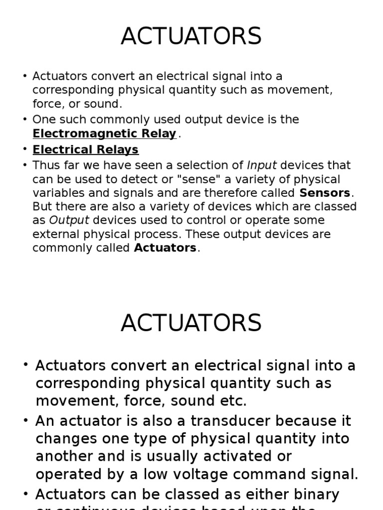 Actuators Relay PDF Relay Switch