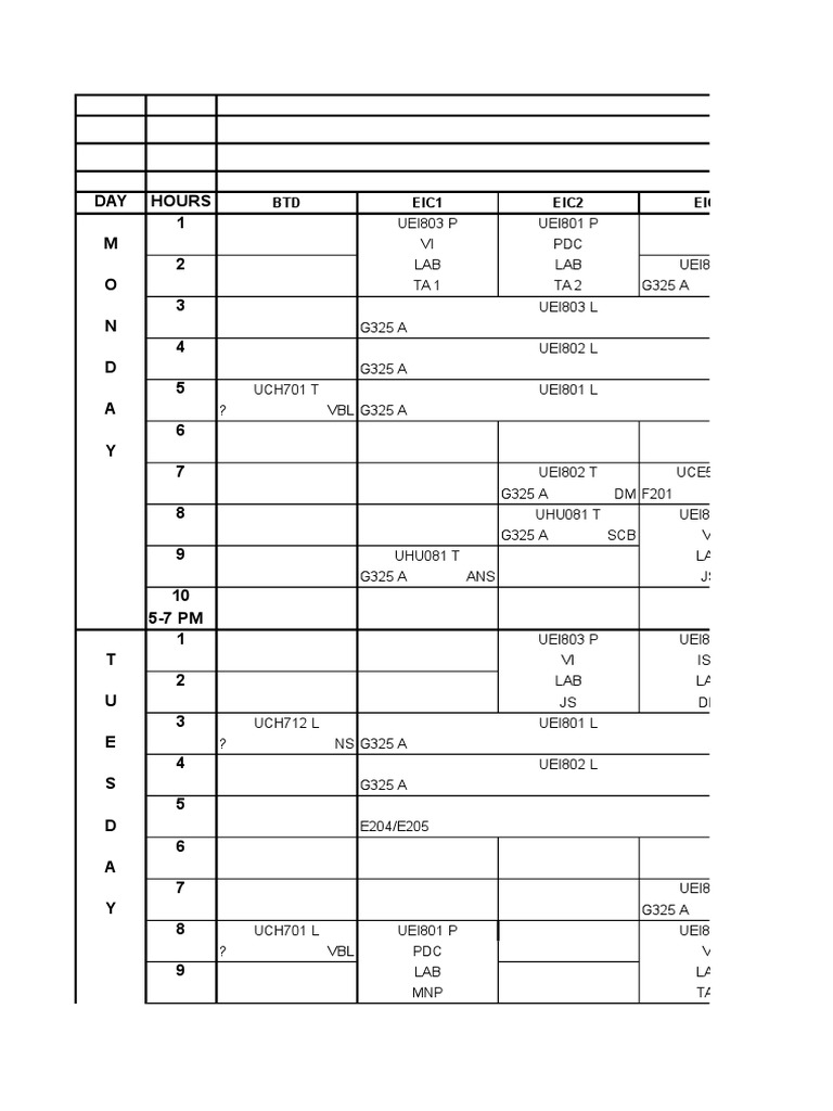 July-December 2016 Academic Timetable | PDF | Computers | Technology ...