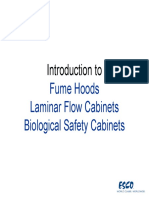 Introduction To Fume Hood Laminar Flow and Biological Safety Cabinets