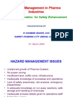 Hazard Management in Pharma Industries: Design & Operation For Safety Enhancement