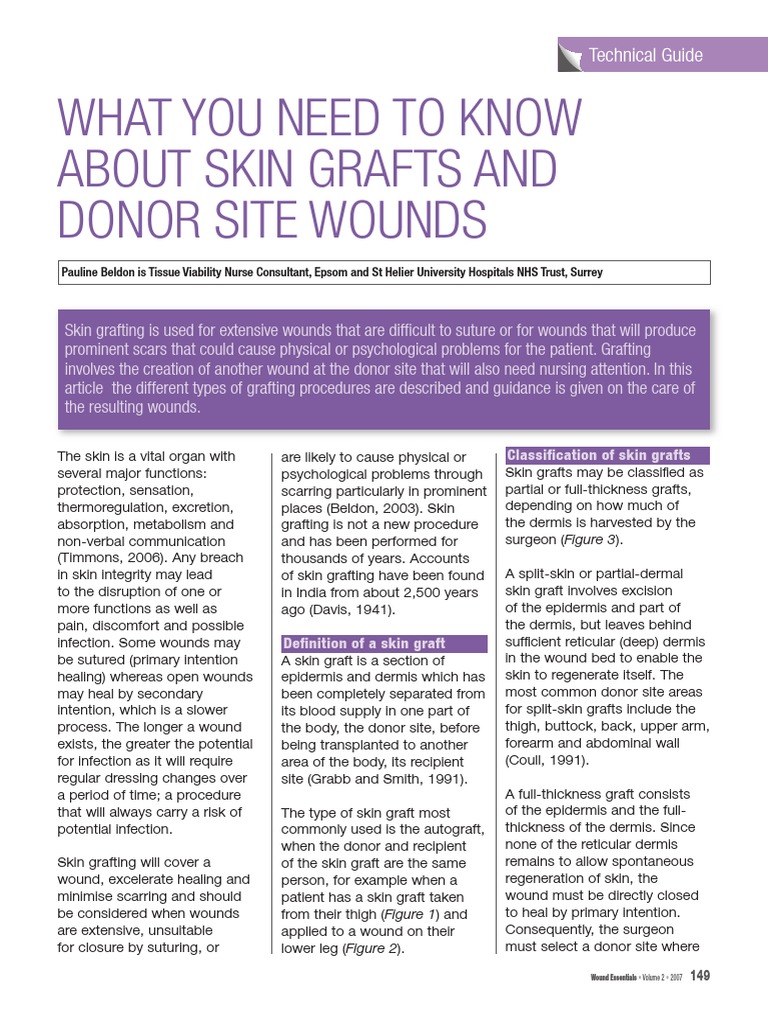 Skin Graft Medical Specialties Clinical Medicine