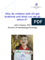 Why do children with Down syndrome get leukemia and what can we do about it?