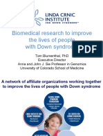 Biomedical Research To Improve The Lives of People With Down Syndrome