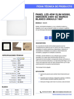 Panel LED 60x60 técnico