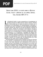 Animalidad en Nietzsche