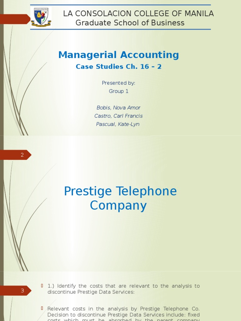 Relevant Costs for Discontinuing Services | PDF | Economics | Business ...