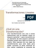 Transformaciones Lineales (Algebra)
