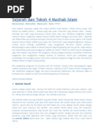 Sejarah Dan Tokoh 4 Mazhab Islam