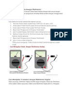 Cara Mengukur Komponen Listrik Dengan Multimeter