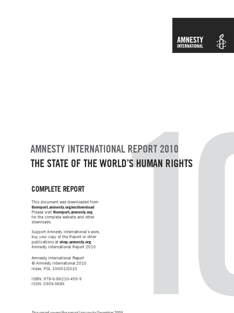 Amnesty International 2010 Human Rights Report | PDF | International ...