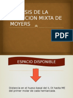 Analisis de La Denticion Mixta de Moyers