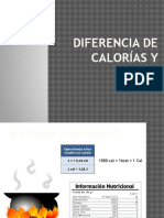 Diferencia de Calorías y Joule