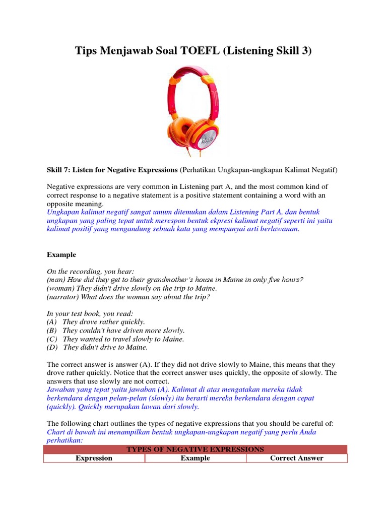 Tips Menjawab Soal Toefl Docx